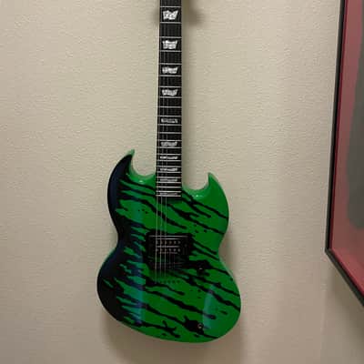 ESP LTD Slimer Viper Tony Perry Signature Guitar 2015 Green black image 12