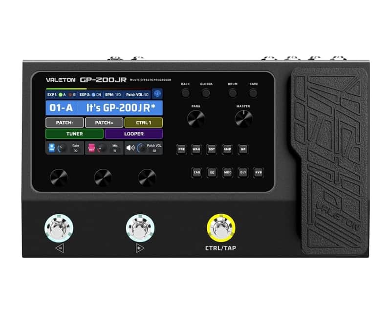 VALETON GP-200JR Multi Effects Processor Multi-Effects Pedal with Expression Pedal FX Loop MIDI I/O Guitar Bass Effects Pedal Amp Modeling IR Cabinets Simulation Stereo OTG USB Audio Interface image 1