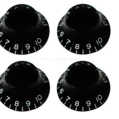 True Custom Shop® Black Top Hat Knobs for Gibson Les Paul SG Pure LP 4pk image 1
