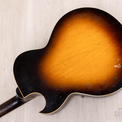 1956 Gibson ES-175 Vintage Archtop Electric Guitar Sunburst w/ P-90, Case image 16