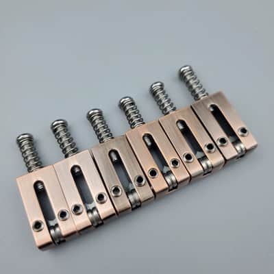 Japanese-made single tremolo mini double tremolo electric guitar bridge roller saddles brass saddles string saddles 10.5 image 2