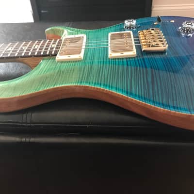 Paul Reed Smith 2015 PRS Custom 24 MSL Limited Wood Library, Blue Fade, Artist Top, Korina neck, Gre image 5