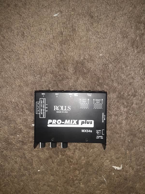 Rolls MX54S ProMix Plus Stereo Microphone Mixer 2020s - Black image 1