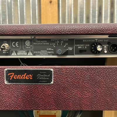 Fender Tone Master Princeton Reverb FSR Limited Edition "Wine Red" 12-Watt 1x10" Guitar Combo 2025 - Wine Red image 4