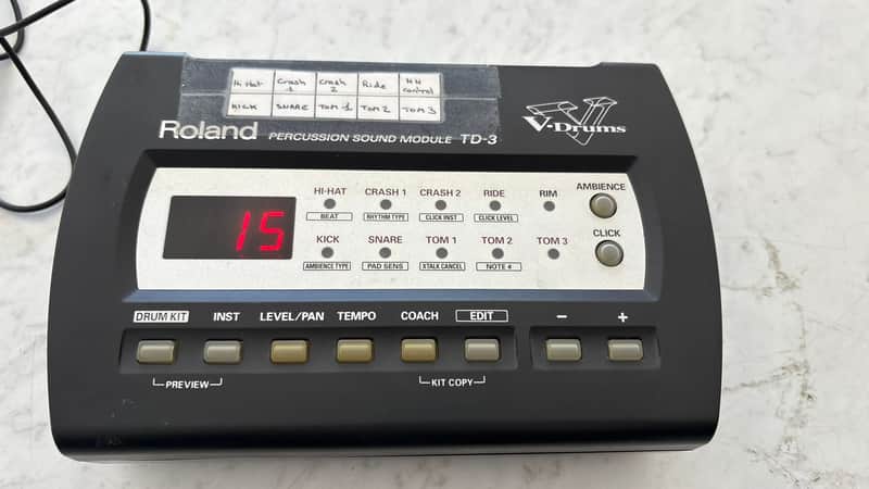 Roland TD-3 Drum Sound Module 2004 - 2009 - Black image 1