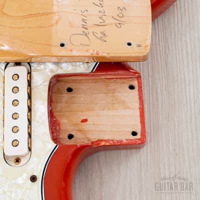 2004 Fender Custom Shop Masterbuilt Dennis Galuszka ‘62 Jaguar Fiesta Red + Gold Hardware w/ Case, CoA image 18