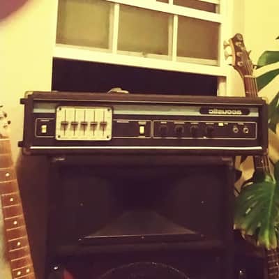 Acoustic 220 Head 1973 Black/Model 106 2x15 Cabinet 1977 image 4