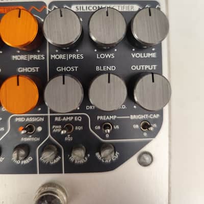 Origin Effects RevivalDrive Custom Ghosting Overdrive with Secondary EQ Controls 2010s - Silver/Orange image 5