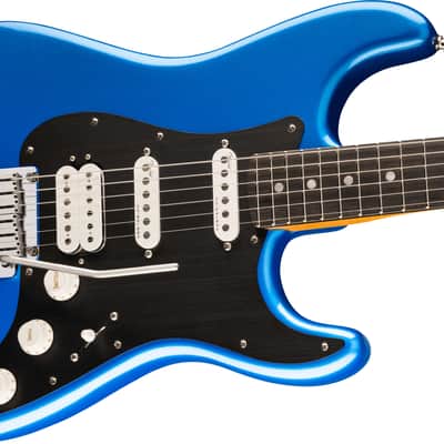 Fender American Ultra II Stratocaster HSS, Ebony Fingerboard, Noble Blue image 3