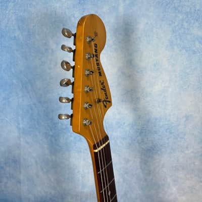 1995 Fender Japan MG-69 Mustang Black, MIJ image 7