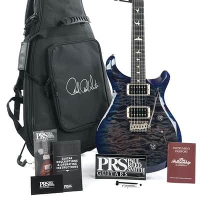 PRS S2 Custom 24 LTD Edition Quilted Maple Faded Gray Black Blue Burst 2023 image 3