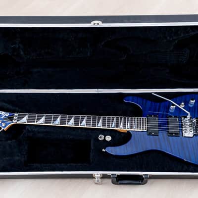 2003 Jackson USA Select Dinky DK1 Trans Blue Flame Top w/ EMG, Floyd Rose & Case image 21
