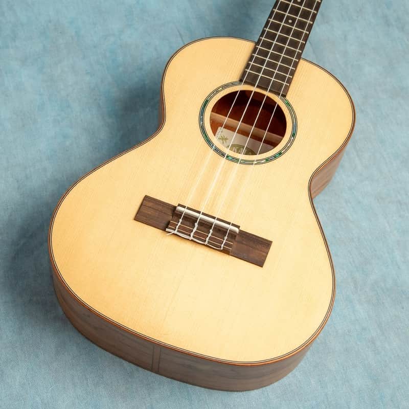 USED Kala KA-FMT Solid Spruce Spalted Maple Tenor Ukulele w/HSC image 1