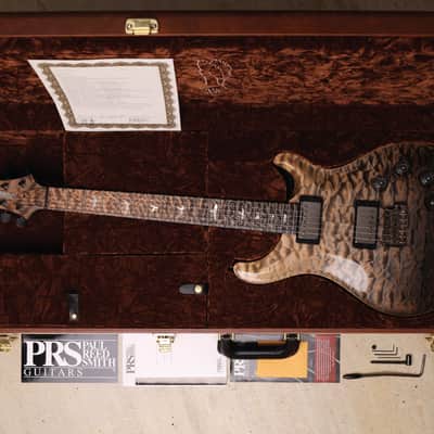 PRS RARE 2016 Private Stock DGT in Frostbite Fade w/Quilt Maple Top, Stained Quilt Maple Fretboard w/Ebony Binding, Flame Maple Neck, Swamp Ash Back with Matching Backplates, Black PRS Tremolo + Phase III Locking Tuners & MOP w/Paua Outline Bird Inlays image 5