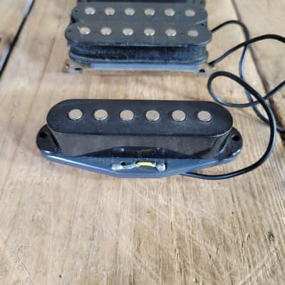 Unbranded (Ibanez?) Humbucker & Two Single Coil Pickups - Black image 2