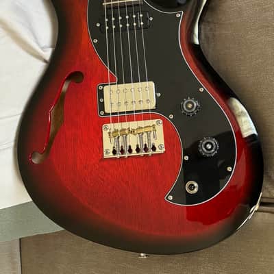 2024 PRS S2 Vela Semi-Hollow with Narrowfield Pickup 2024 Scarlet Sunburst image 4