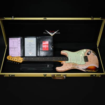 Fender Custom Shop Limited Edition '59 Stratocaster Super Heavy Relic- Aged Dirty Shell Pink/ Chocolate 3 Tone Sunburst 2025 (CZ586151) image 5