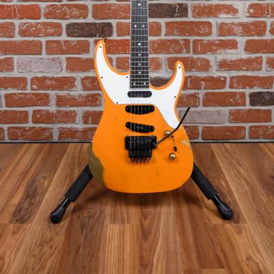 Jackson USA Custom Shop SL Soloist 3S-V Capri Orange Nitro Relic 2020 w/OHSC image 4