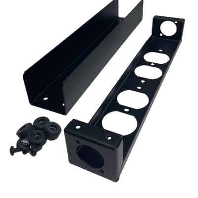 PROCRAFT PB1E-2X2DUP-BK Steel Project Box 10-5/8" x 1-7/8" x 1-5/8" w/ 2 D +2 AC image 3
