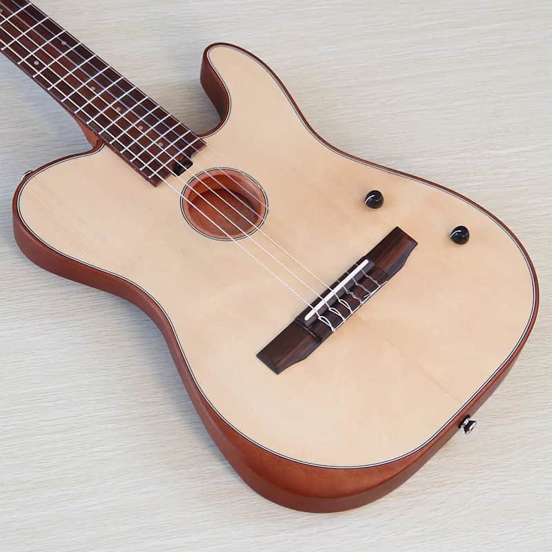 Custom Silent Classical Guitar, Solid Spruce Top Body, Mahogany Neck image 1