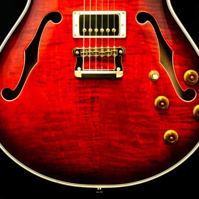 Knaggs Guitars - Sheyenne - Hollow Body - Indian Red Burst Sheyenne - Hollow Body - Gloss -  OHSC - Call for Best Price !!! image 2