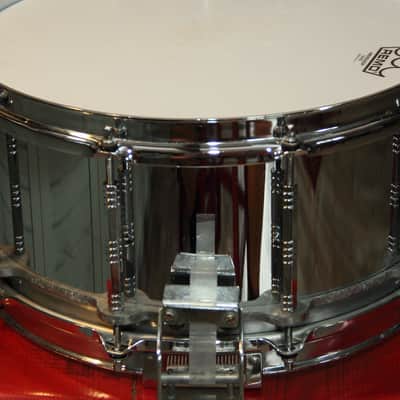 RARE Pearl Free-Floating Steel - COS 14"X6.5 snare Japan 1st gen image 8