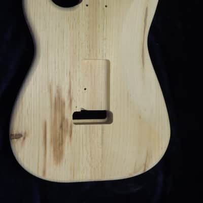 40yr Aged Pine Strat Style body - 3lbs #3670  *IMPORT CHARGES INCLUDED image 10