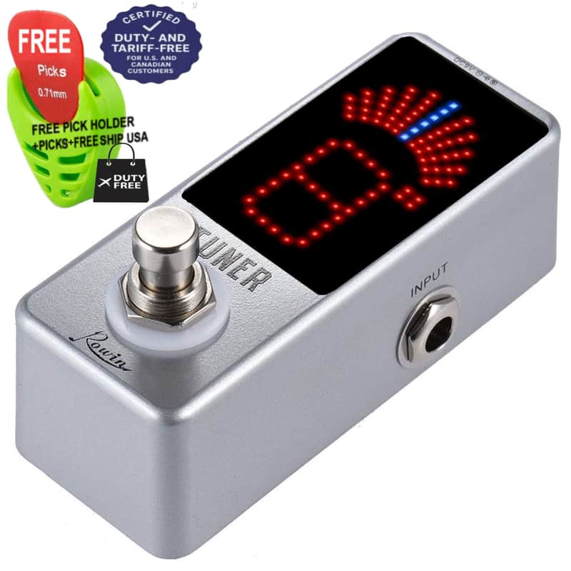 Rowin High Precision Guitar/Bass etc Chromatic Tuner Pedal, image 1