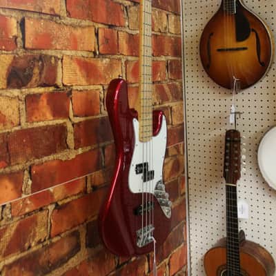 2015 Fender MIM Jazz Bass Standard - Candy Apple Red image 4