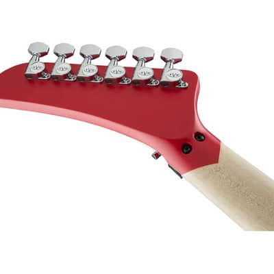 Used EVH Striped Series 5150 Electric Guitar - Red, Black and White Stripes image 8