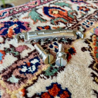 1960's Nickel Gibson Wraparound Bridge Les Paul Junior SG TPBR 8513 12809 Lightning Bar image 10