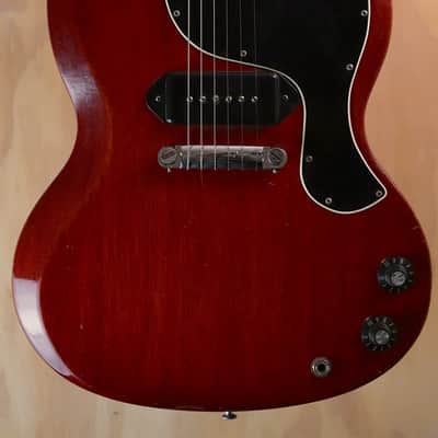 1964 Gibson SG Junior Cherry Vintage Electric Guitar w/ Lifton Case – Very Good image 1
