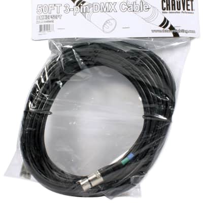 Chauvet DJ DMX3P50FT 50ft 3-Pin Male to Female DMX Lighting Cable image 5
