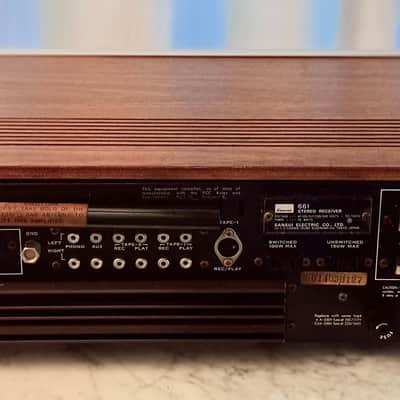 πΆβ¨ Sansui 661 Vintage Stereo Receiver w/ Original Wood Case β Serviced, LED, Cleaned & Tested image 11