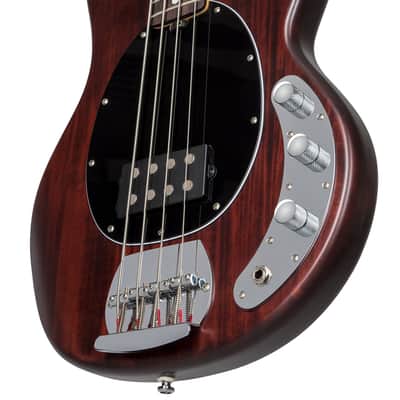 Sterling by Music Man StingRay Ray4 Bass Guitar in Walnut Satin image 6