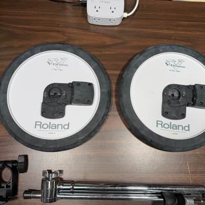 2 Pack - Roland CY-12C Dual-Trigger V-Cymbal V-Drum w/Boom Cymbal Arms & Clamps image 8