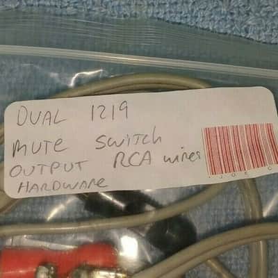 Vintage Mute Switch RCA Outputs Hardware for Dual 1219 Turntable Tested Working image 9