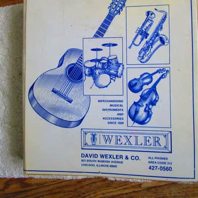 David Wexler Musical Instruments Jobber Catalog, 1974, 479 Pages image 1
