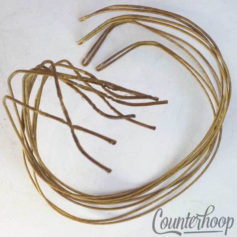 Leedy Catgut(Sheep)Natural 14"Snare Drum Wires/8x 19"Strands Vintage 10s Cat Gut image 1