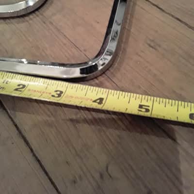 Ludwig Vintage Hex Mounting Arm Rods (Pair) - Polished Chrome image 7