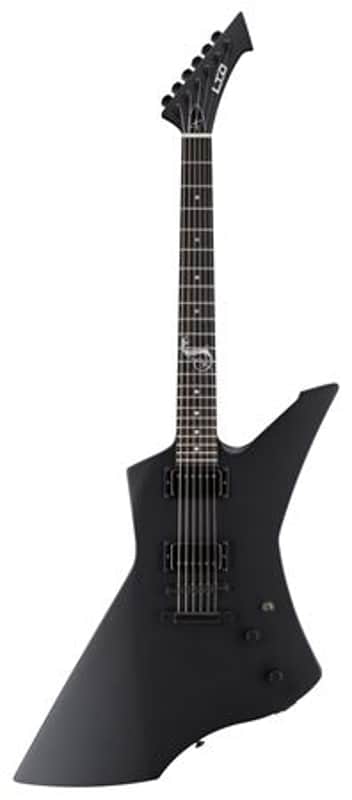 ESP LTD James Hetfield Snakebyte Electric Guitar with Case Satin Black image 1