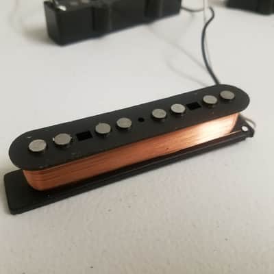 Fender 048612 / 048613 Fender Jazz J Bass Standard Pickup Set Passive Black Wound Alnico image 6