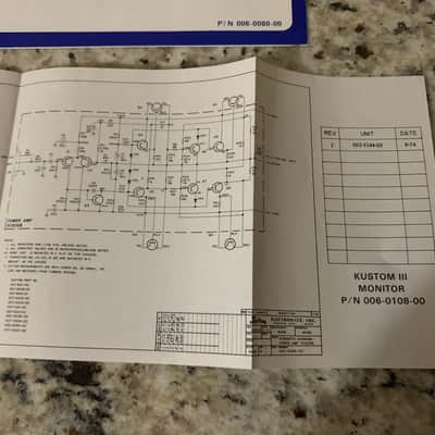 Kustom Monitor Amp Owners Manual & More 70’s image 10