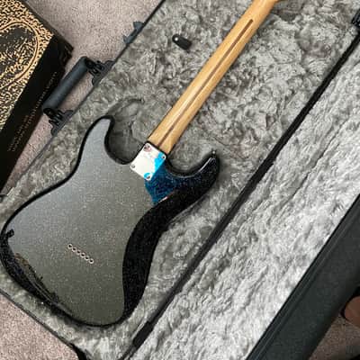 Fender Tom Delonge Stratocaster - Galaxy Black Flake Finish by Marty Bell w/ Fender Deluxe Case image 2
