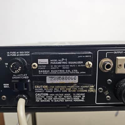 Sansui P-1 Equalizer Professional Series – 1980s Untested Serial Number 0006 image 14