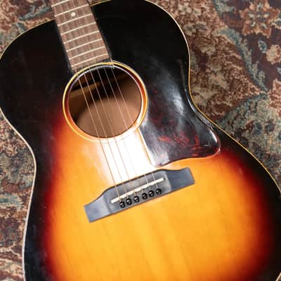 Gibson Vintage 1966-1967 LG-2 Acoustic Guitar - Sunburst with Alligator Chipboard Case - Used image 22