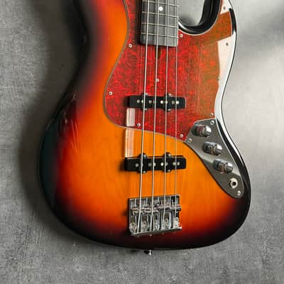 Schecter Japan Progauge PS-S-JB Jazz Bass 2014 Ebony Sunburst image 4
