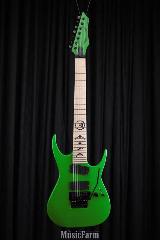 Dean USA Limited Edition RC7 Rusty Cooley 7 String Electric Guitar with Case - Nuclear Green image 1