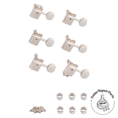 Fender American Vintage Guitar Tuners, Single Line, Staggered 0992074105 Nickel image 2