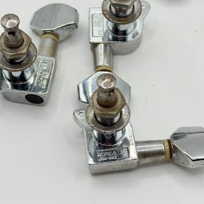 B.C. Rich 6 Inline Electric Guitar Tuners 2000’s - Chrome image 5